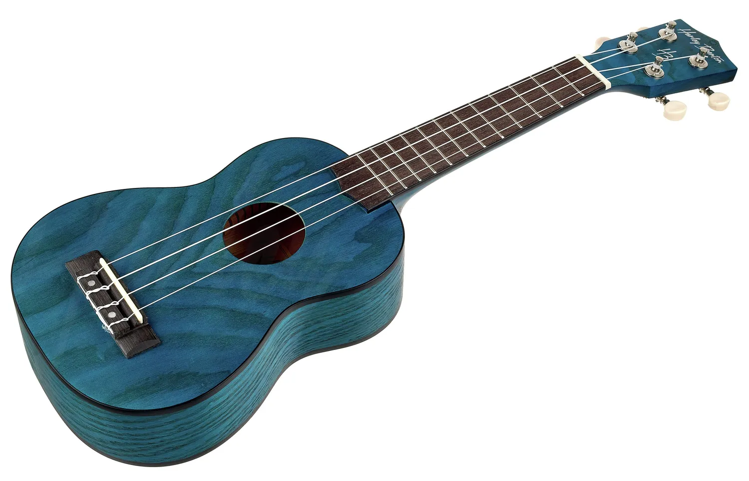 Harley Benton Standard UK-12 Stain Ash Blue Sopran-Ukulele