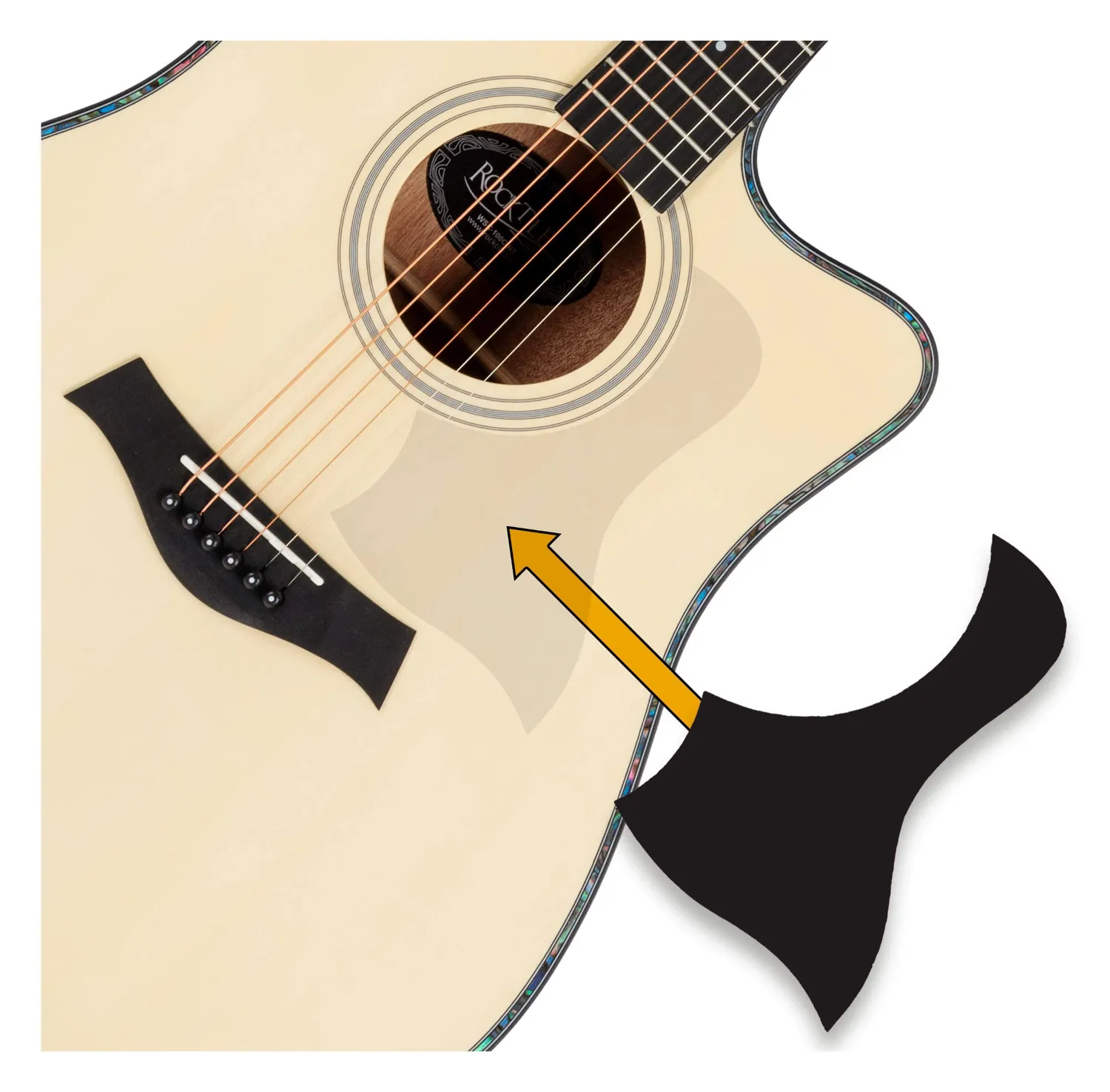 Rocktile WSD-100C NT Westerngitarre natur Dreadnought
