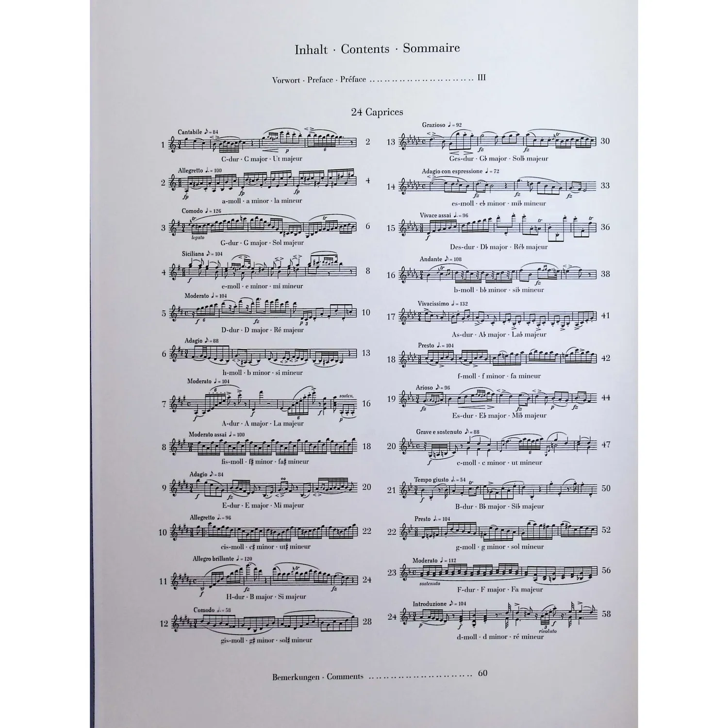 Henle Rode 24 Capricen Violinnoten Urtext