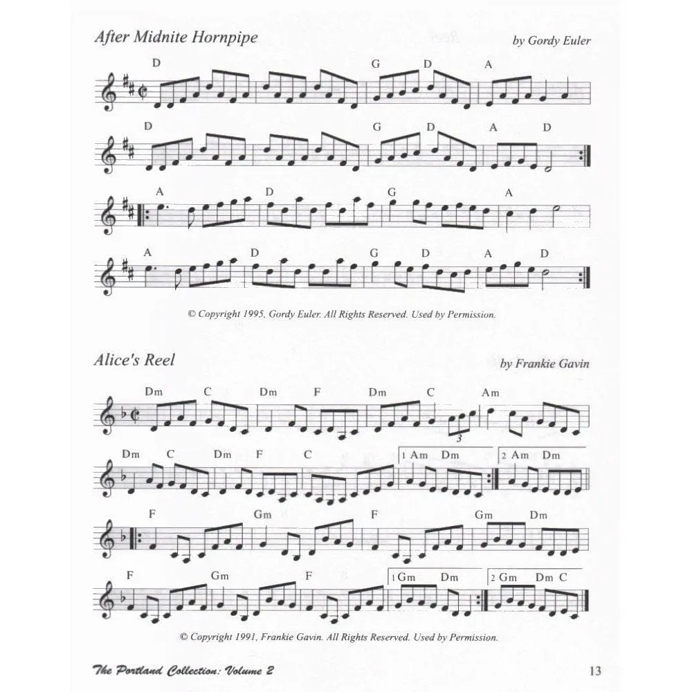 Songer Portland Collection Vol 2 Violinenoten Fiddle