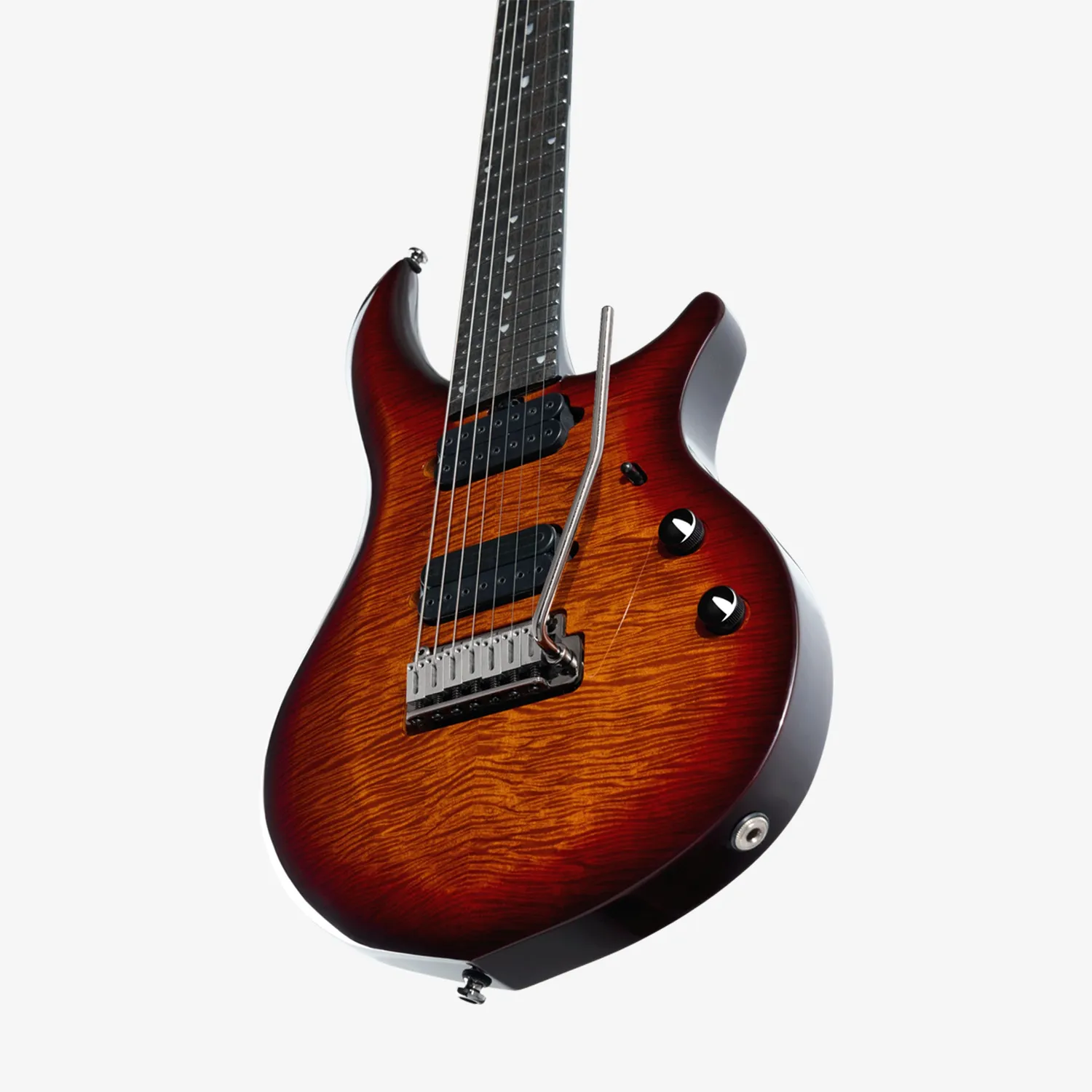 Sterling Artist Majesty 7 DiMarzio E-Gitarre Blood Orange