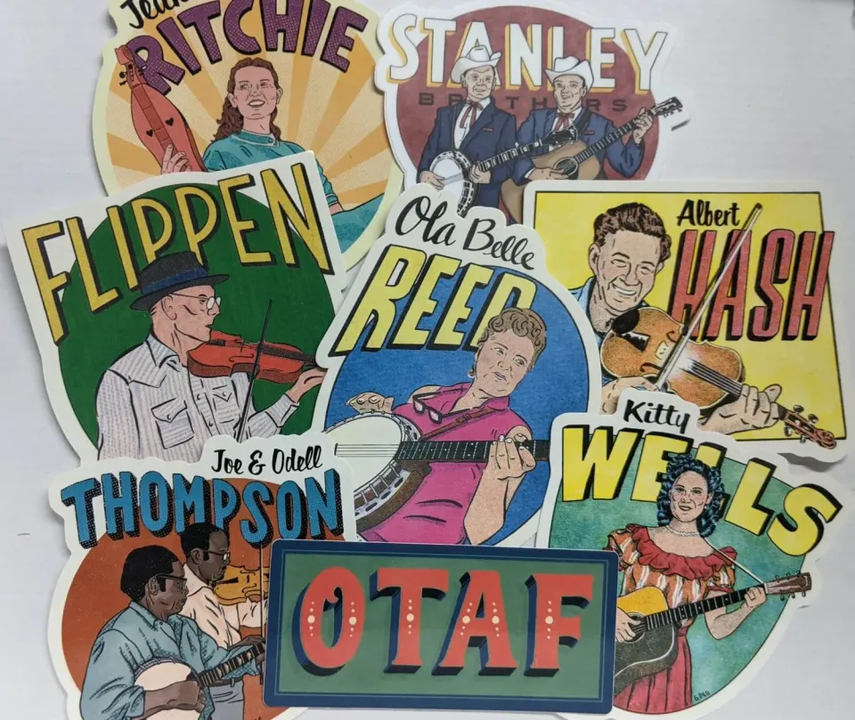 Pisgah Old-Time Superhero Sticker wetterfest