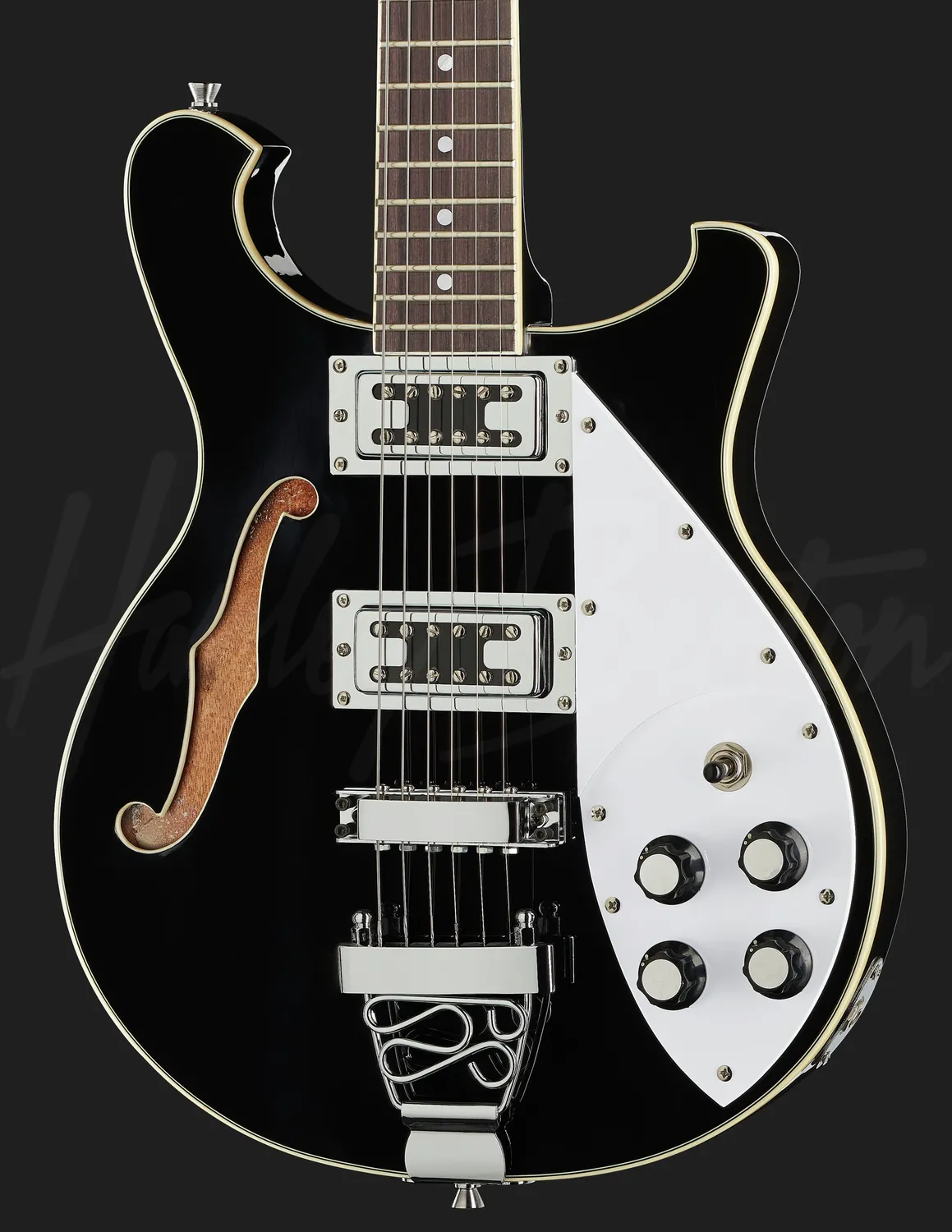 Harley Benton Tribute RB-600 E-Gitarre Schwarz Mini-Humbucker