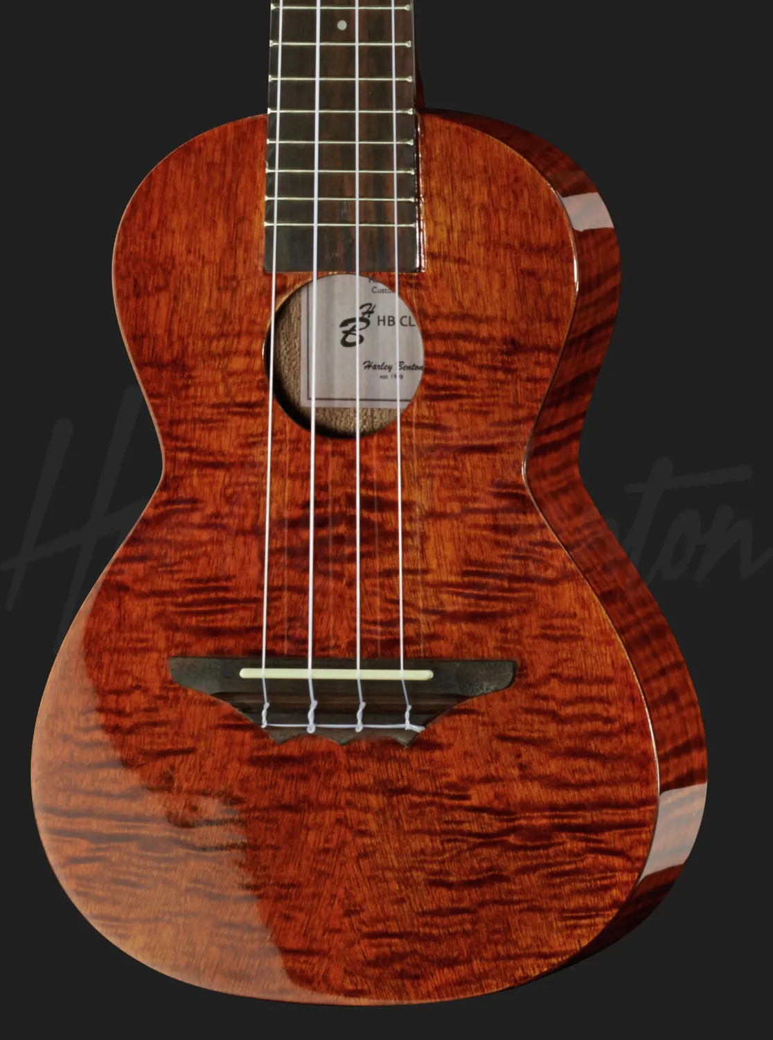 Harley Benton Kahuna CLU-42C Konzert-Ukulele geflammt