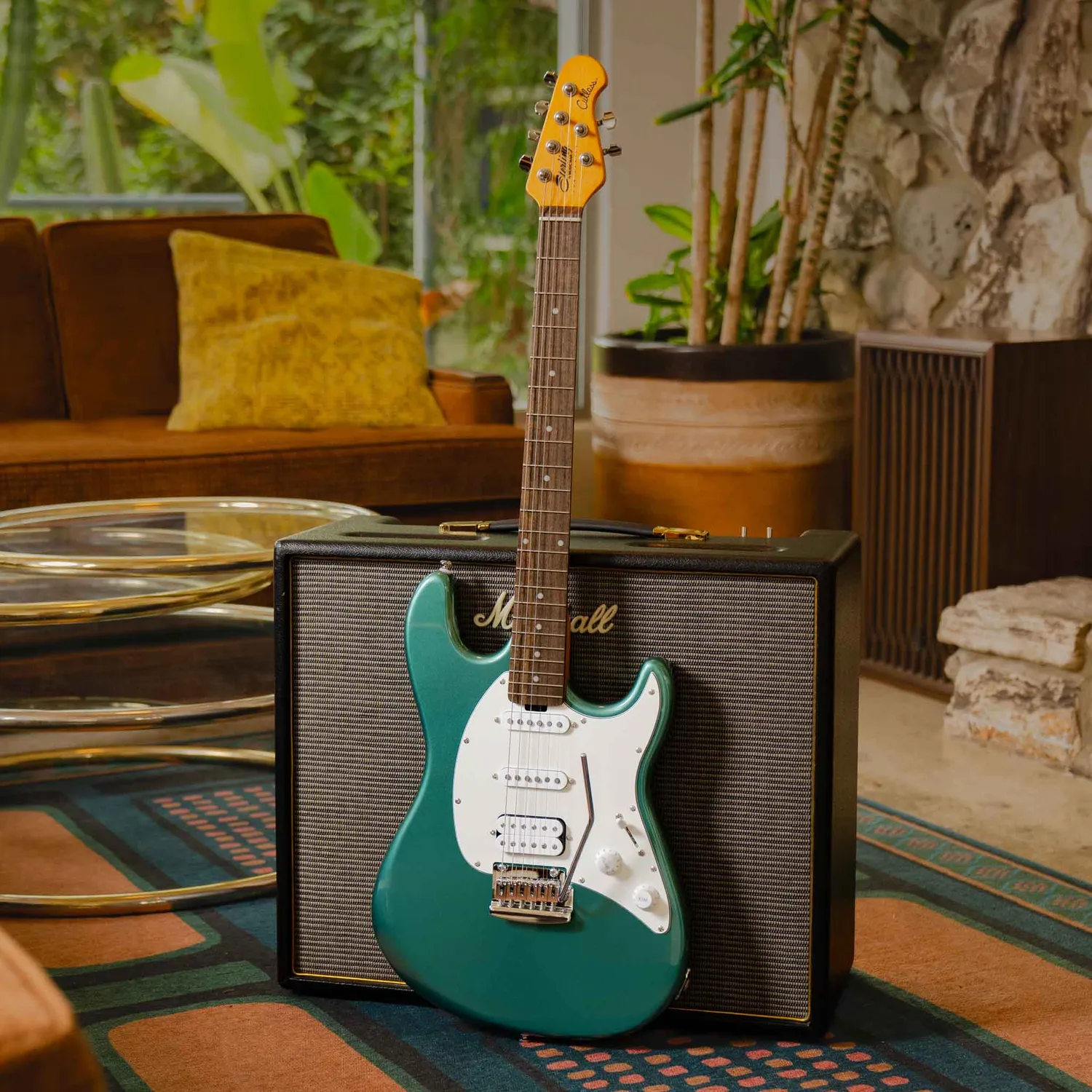 Sterling SUB Cutlass E-Gitarre Sherwood Green Alnico HSS