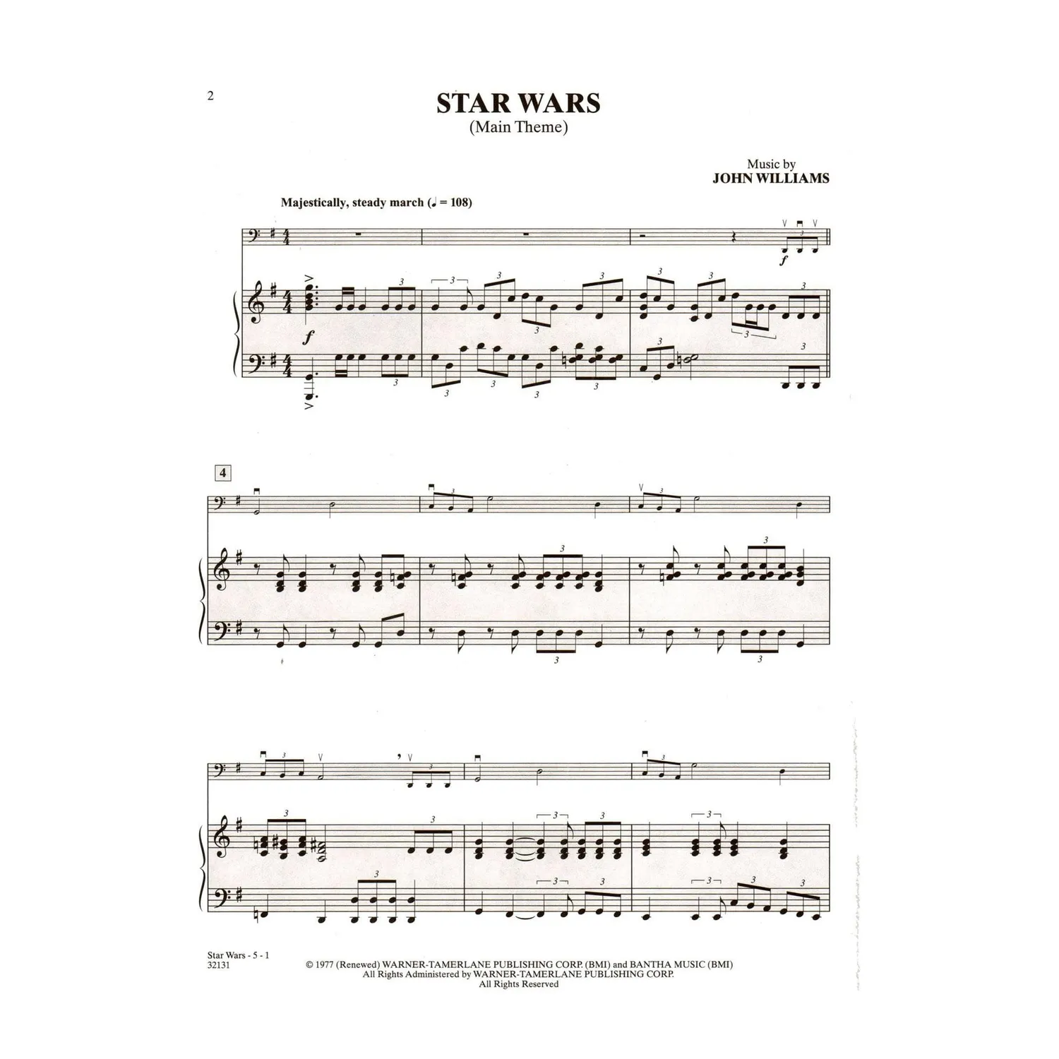 Alfred Star Wars Cello Klavier Noten mit Online-Audio Level 2-3
