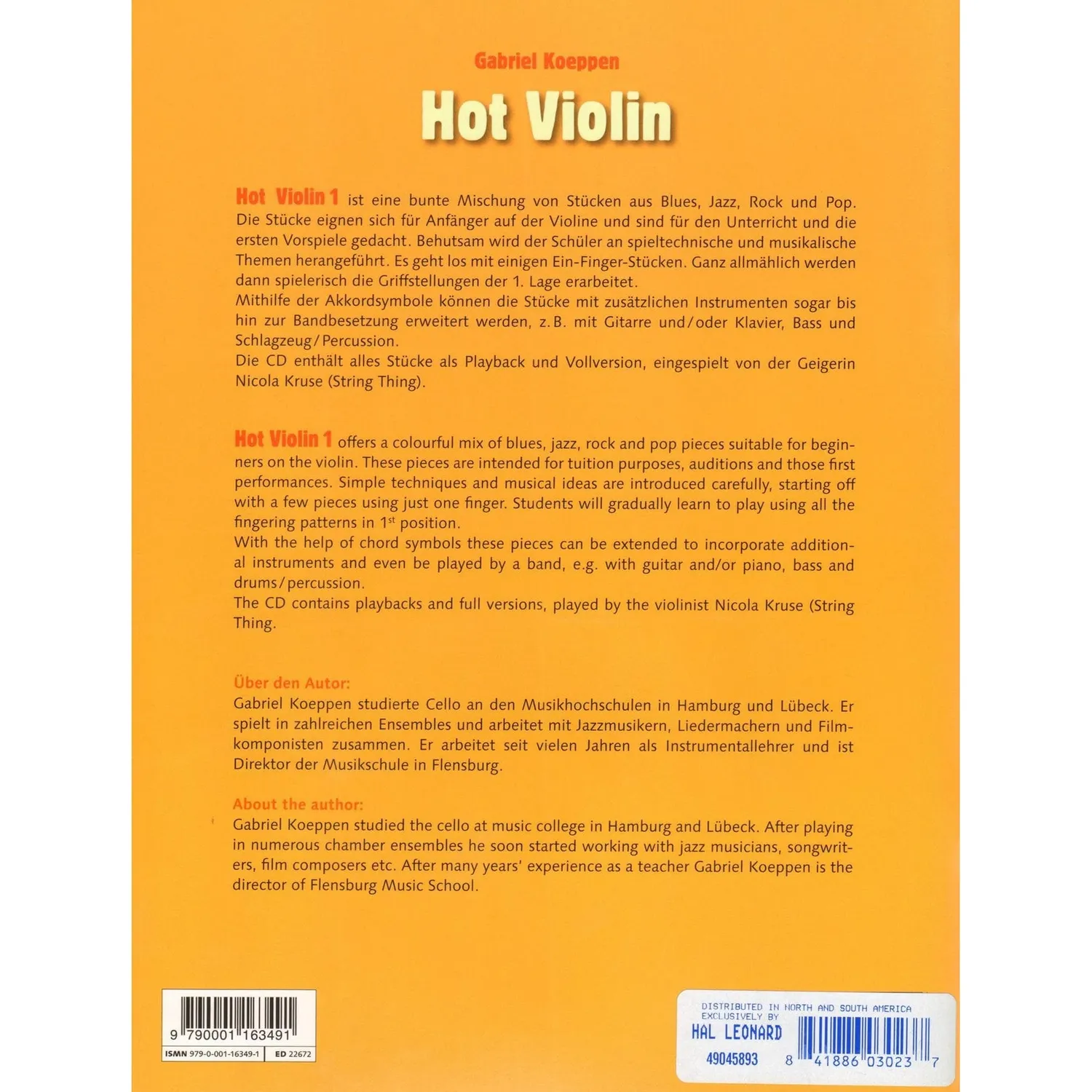 Schott Koeppen Hot Violin 1 Violine Klavier 1. Lage mit CD