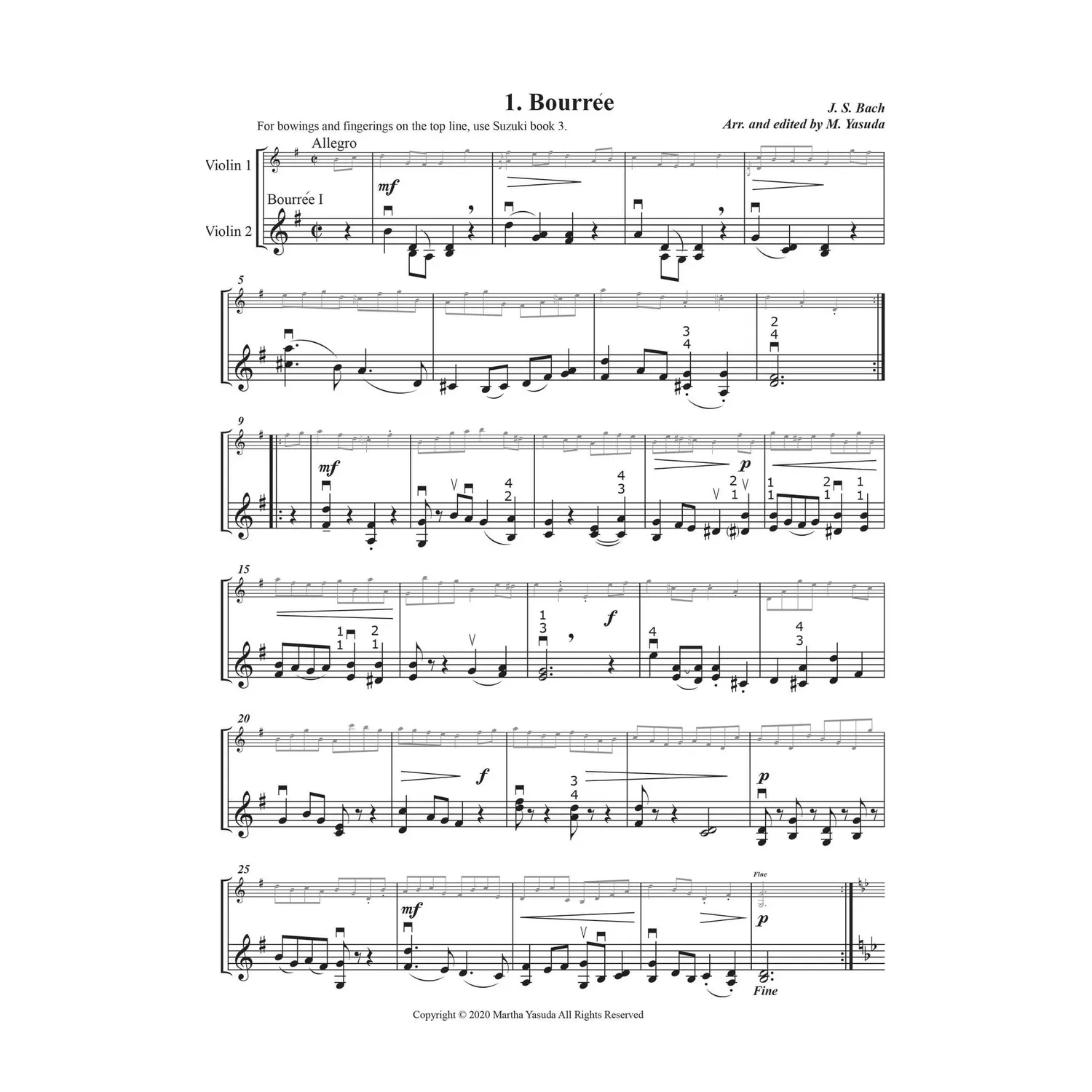 Yasuda Harmonious Melodies Vol.1 Violine Noten Download Trio