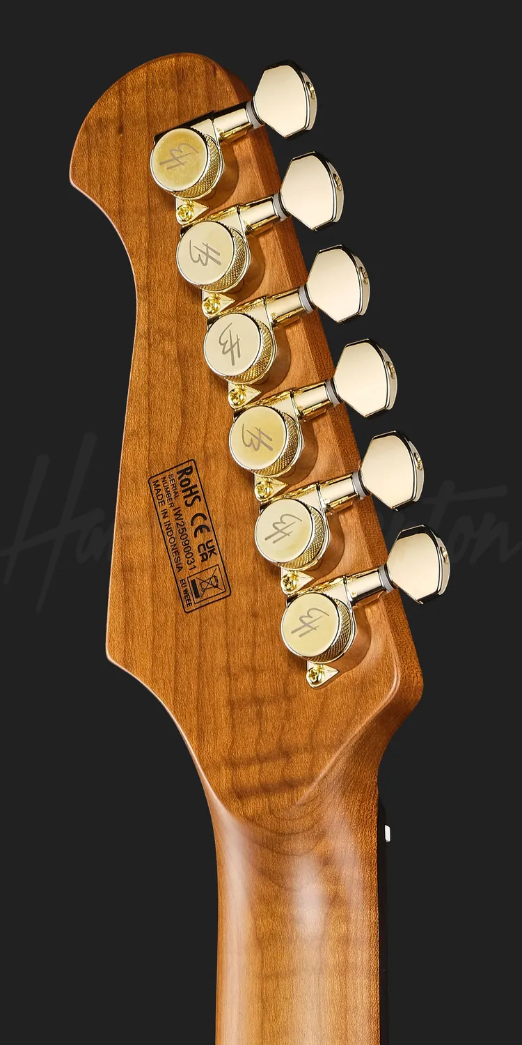 Harley Benton Progressive Fusion-IV HSS RW E-Gitarre Satin Gold