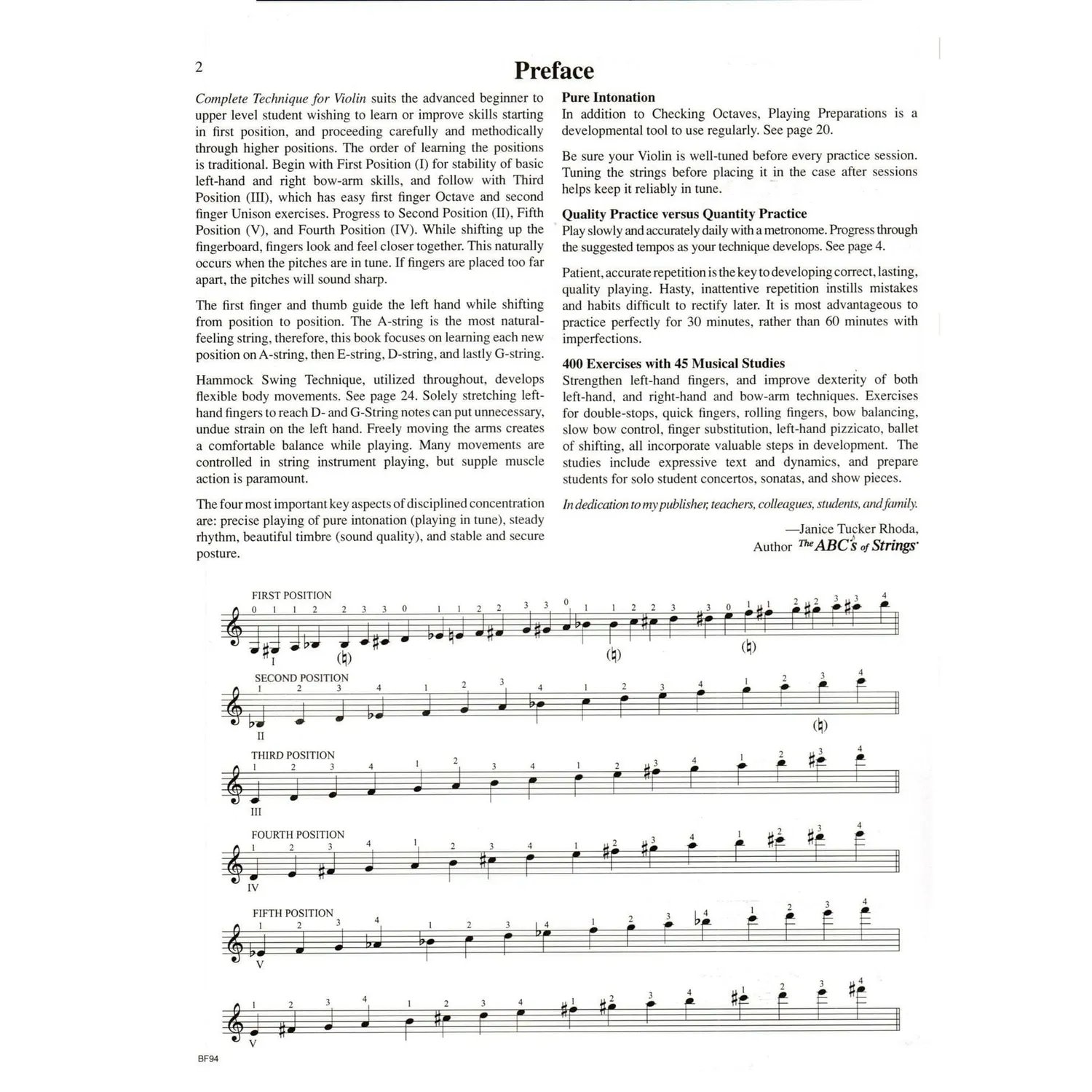 Rhoda Complete Technique Vol.1 Violinnoten Fischer