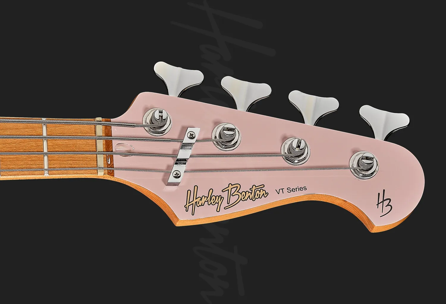 Harley Benton Vintage JB-62CC Mini E-Bass Shell Pink