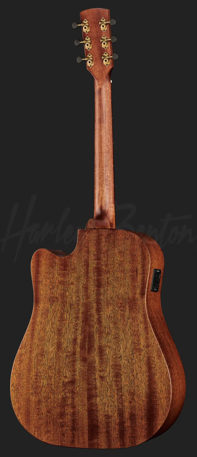 Harley Benton Custom CLD-15MCE Westerngitarre Mahagoni massiv