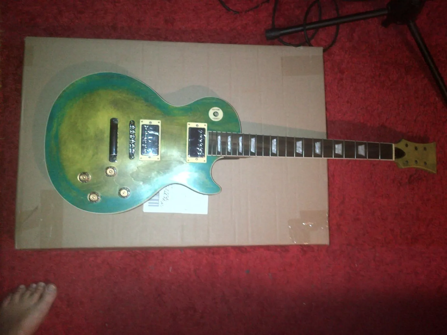 Rocktile Single Cut E-Gitarren-Bausatz Mahagoni Humbucker