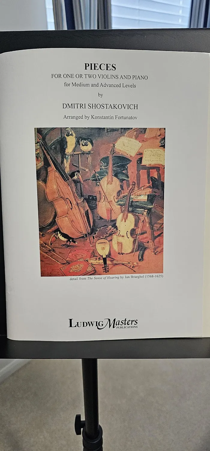 Ludwig Masters Schostakowitsch Stücke Noten 2 Violinen Klavier