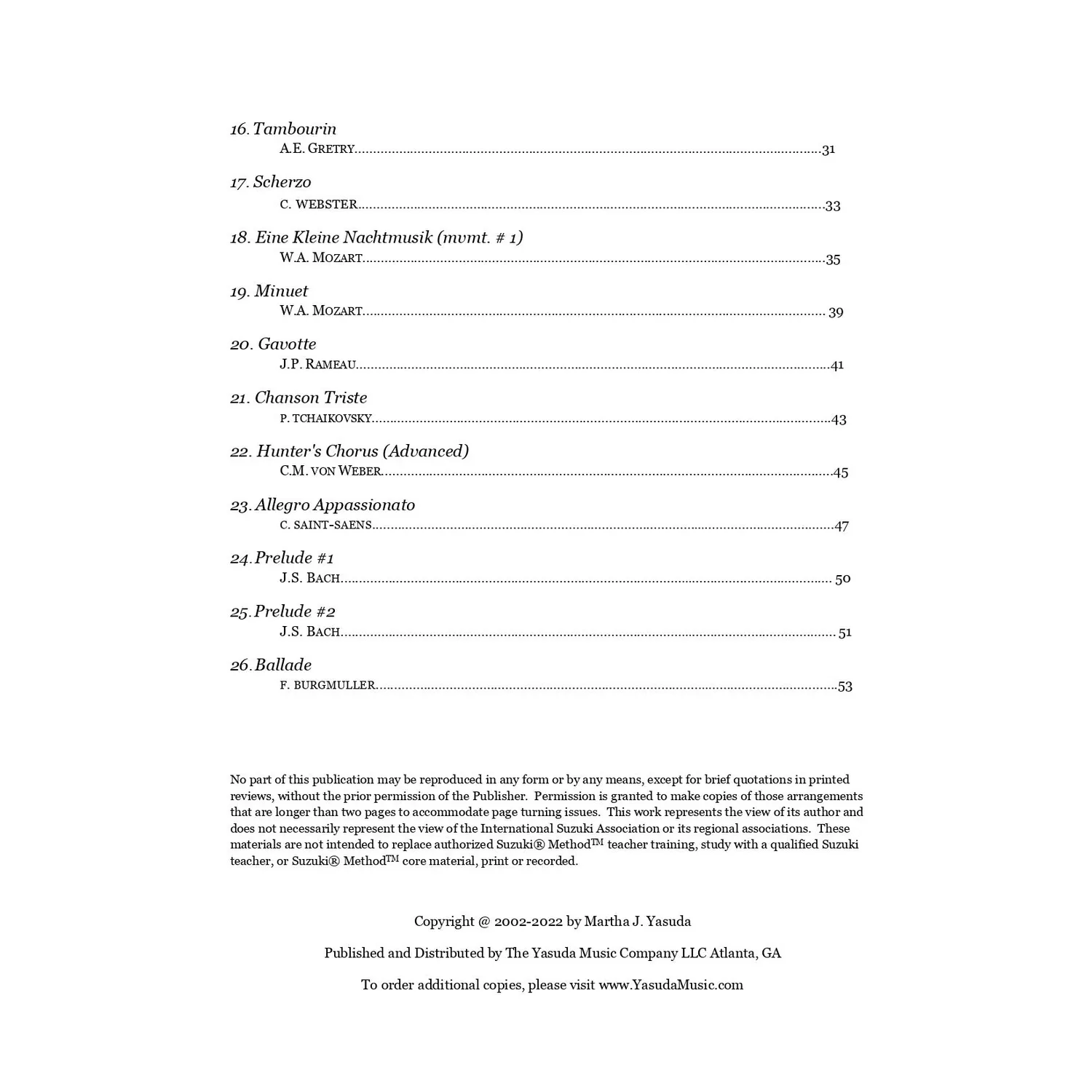 Yasuda Harmonious Melodies Volume II Noten Download Cello Viola
