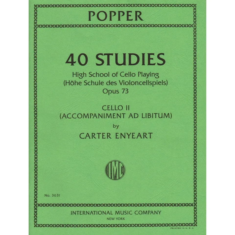 Enyeart Popper Cello Begleitung Op.73 Noten 2.Cello