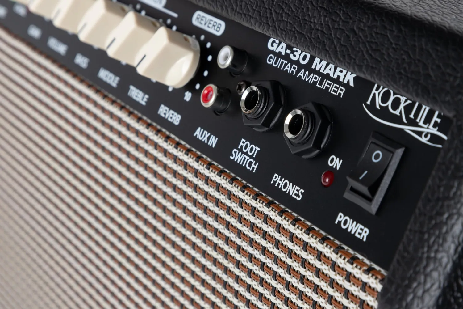 Rocktile GA-30 Mark Gitarrenverstärker 30W Combo schwarz mit Hall