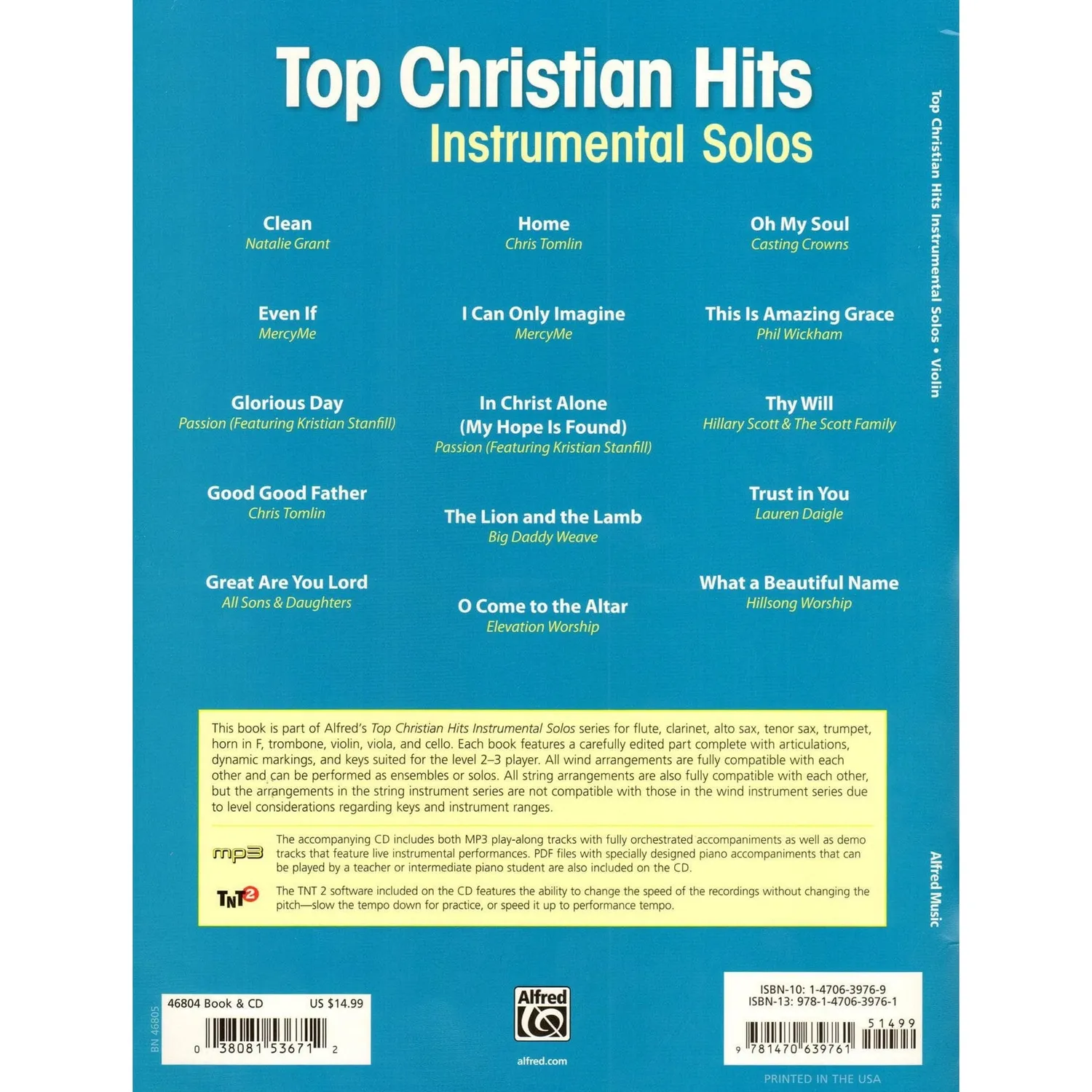 Alfred Top Christian Hits Violinsolo Noten mit Playback