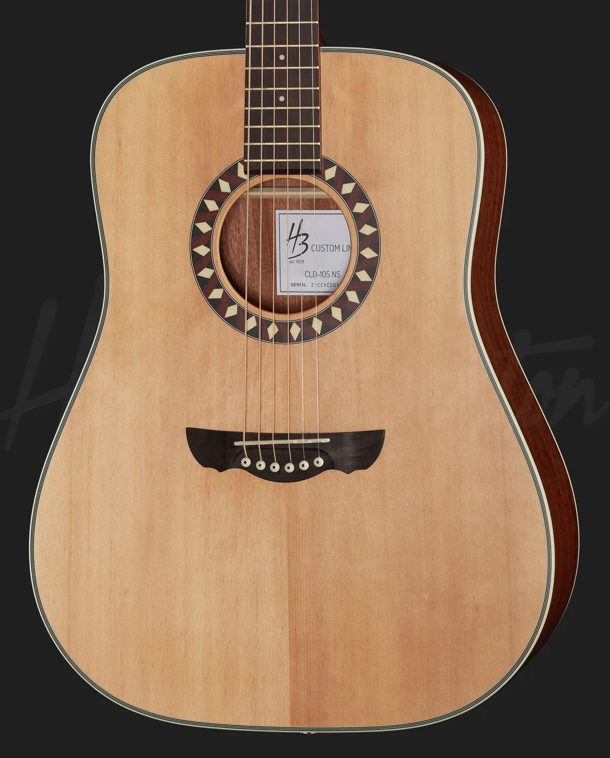 Harley Benton Custom Line CLD-10S NS Westerngitarre Dreadnought