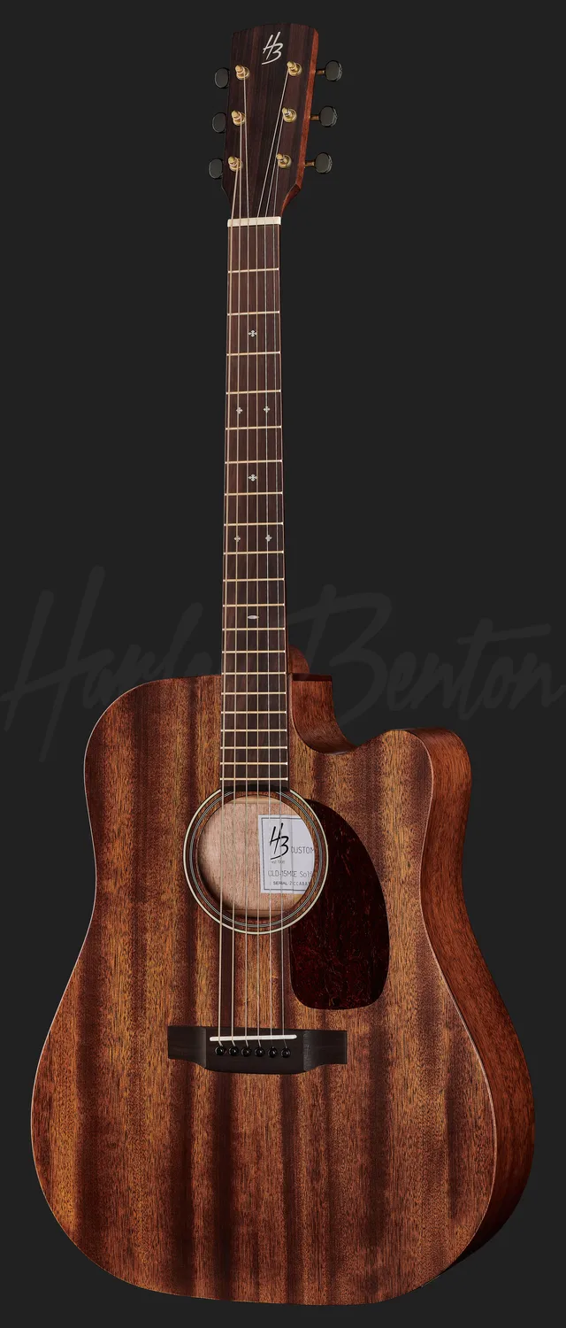 Harley Benton Custom CLD-15MCE Westerngitarre Mahagoni massiv