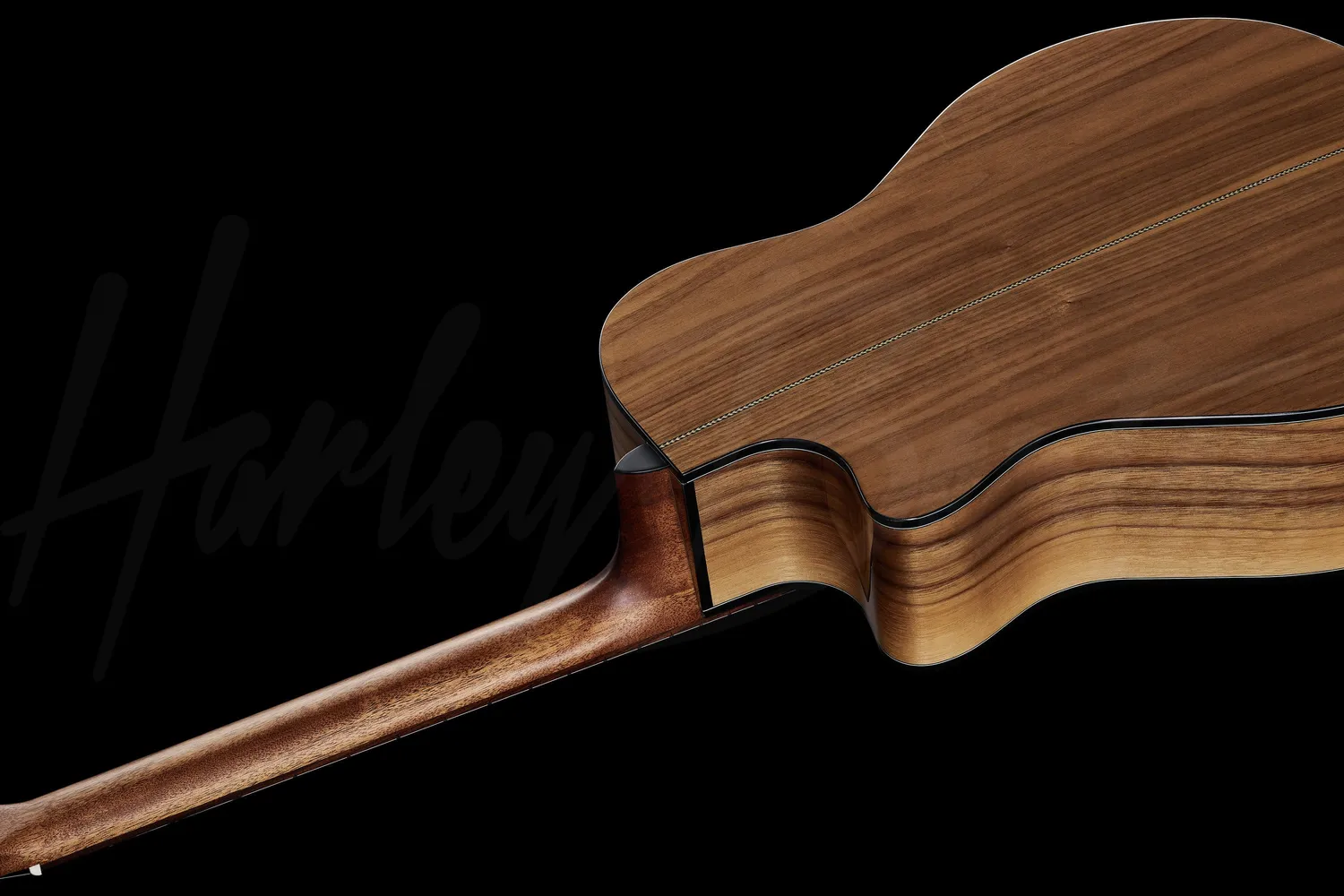 Harley Benton Custom CLG-414CE Bariton Westerngitarre Walnuss