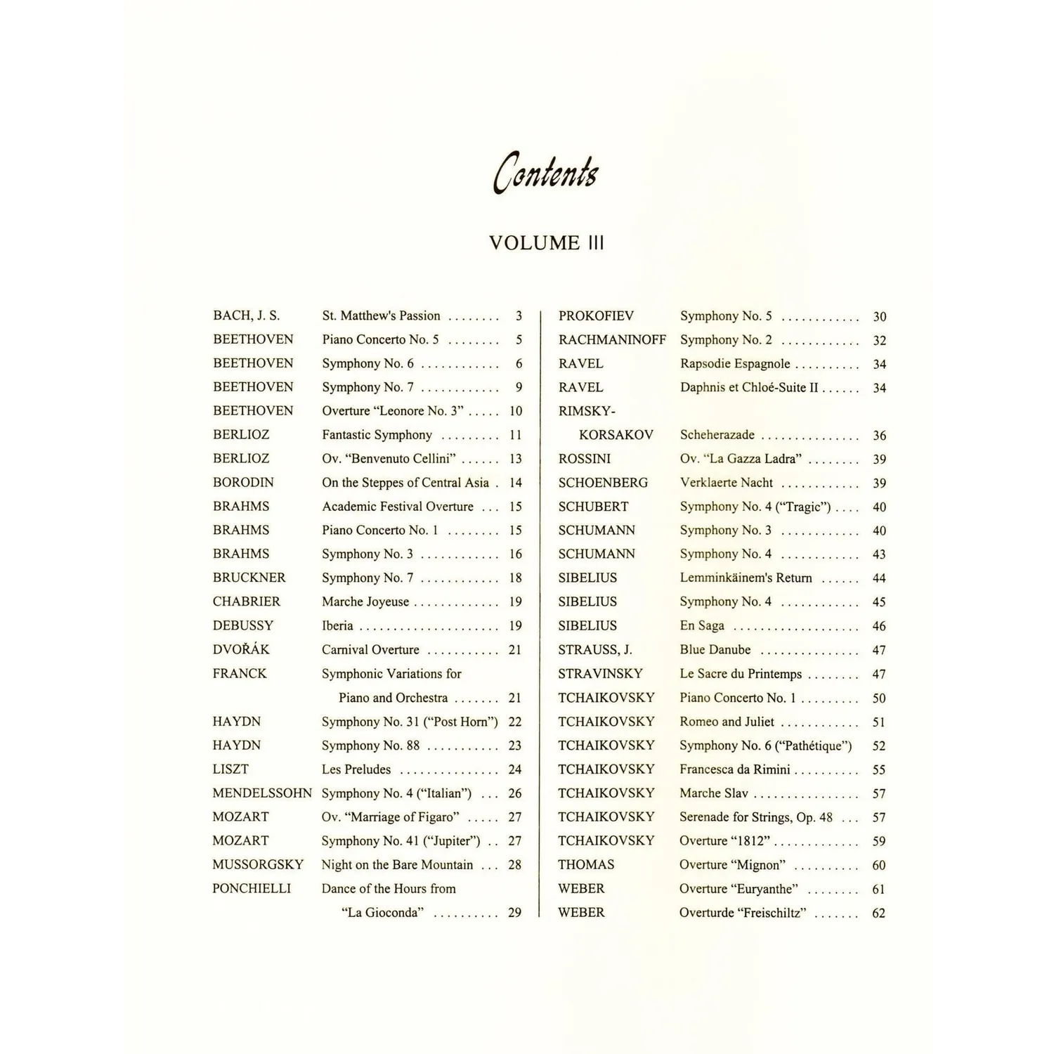 International Rose Orchestral Excerpts Vol. 3 Noten Cello