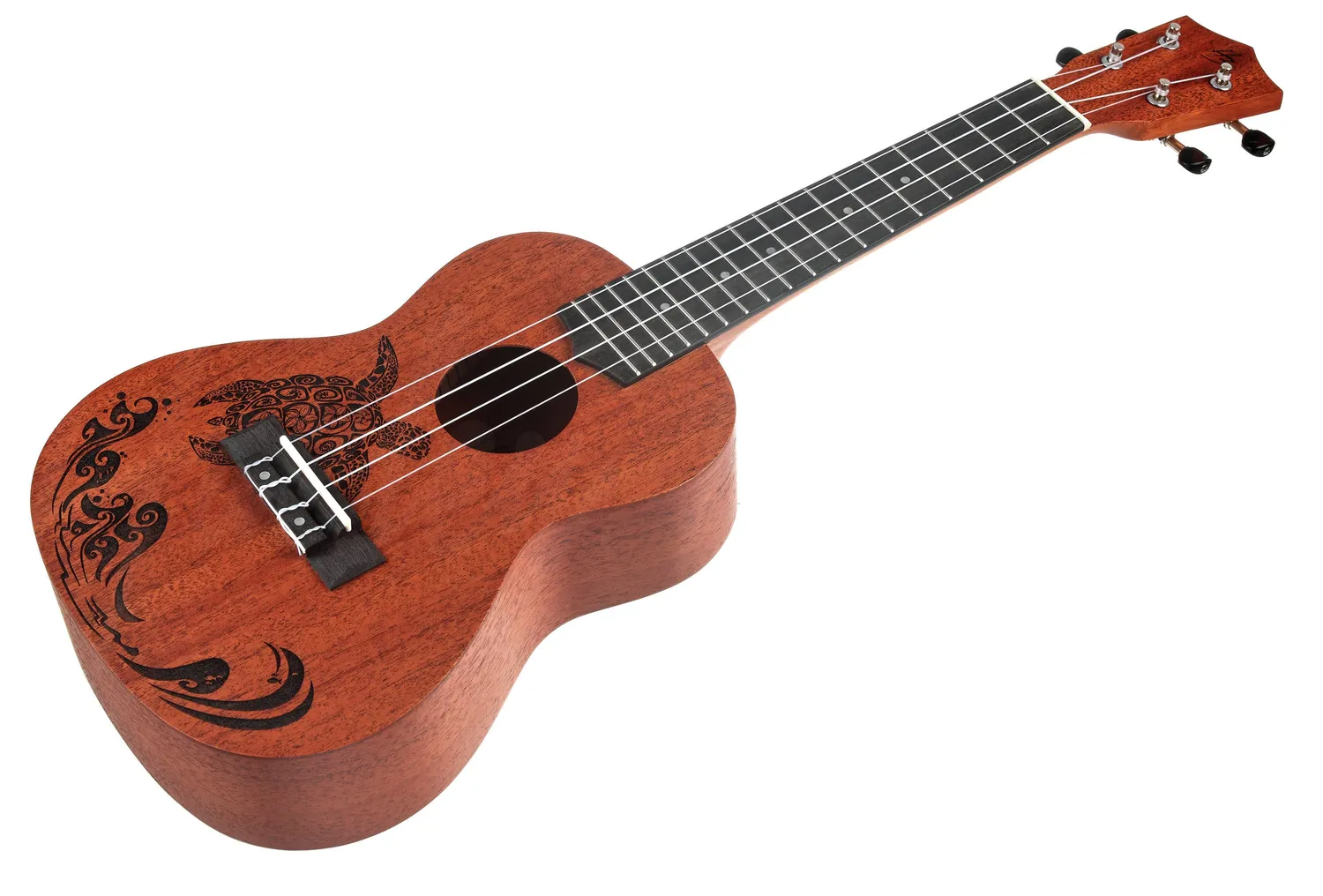 Harley Benton Kahuna-C Ukulele Turtle Konzert Mahagoni