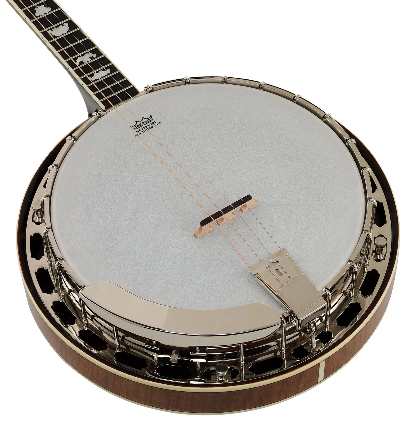 Harley Benton Bluegrass BJ-74Pro 4-Saiter Banjo Brown Burst mit Koffer