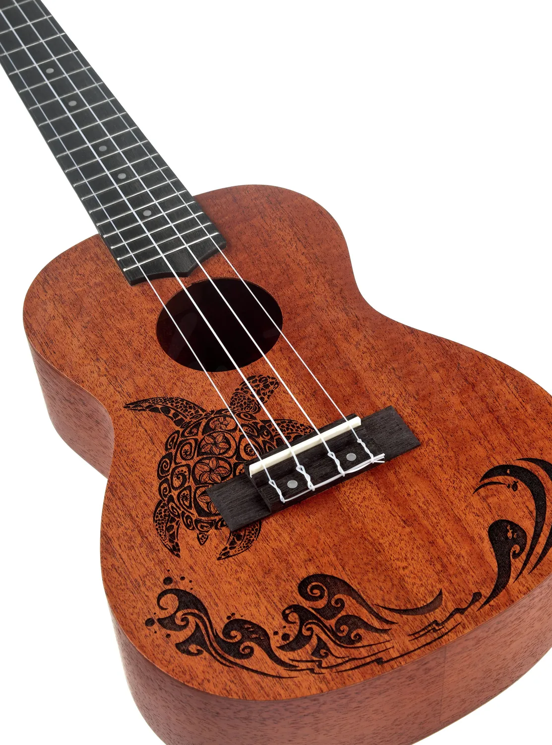Harley Benton Kahuna-C Ukulele Turtle Konzert Mahagoni