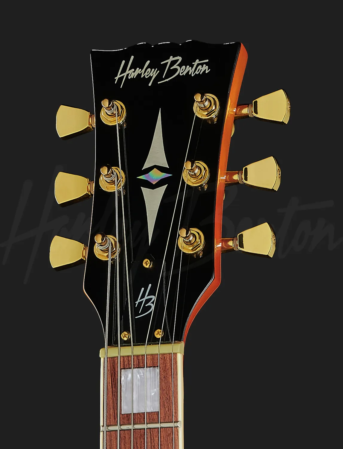 Harley Benton Deluxe HB-35Plus E-Gitarre Metallic Green Semi-Hollow