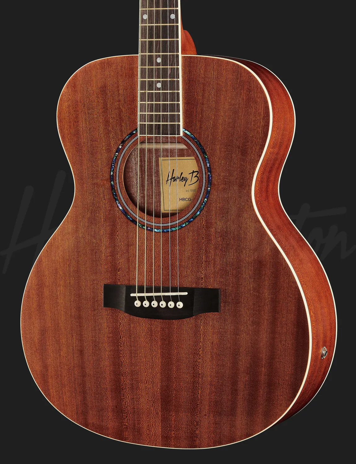 Harley Benton CG-45E Natural Westerngitarre Mahagoni