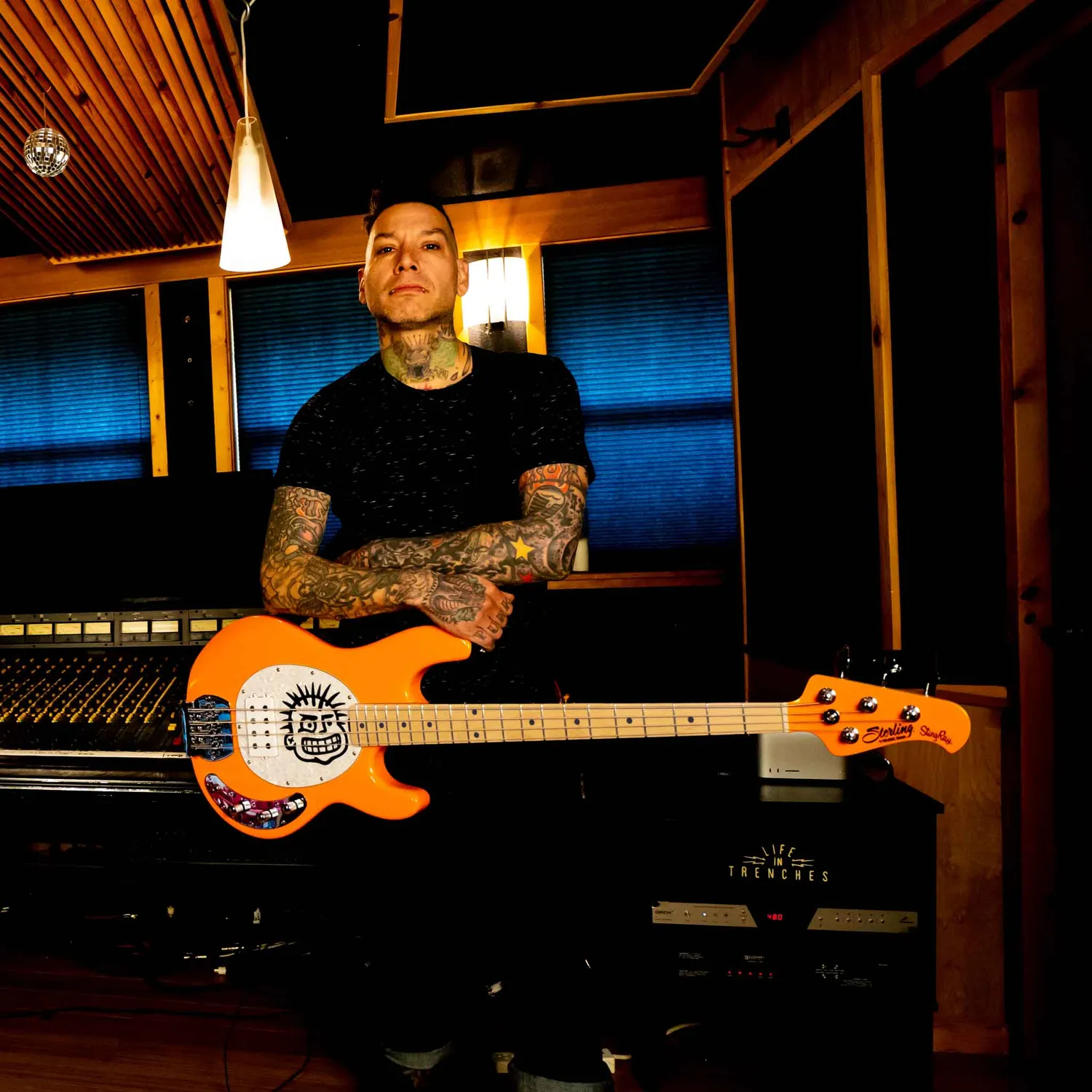 Sterling Artist Herrera E-Bass Orange Creamsicle