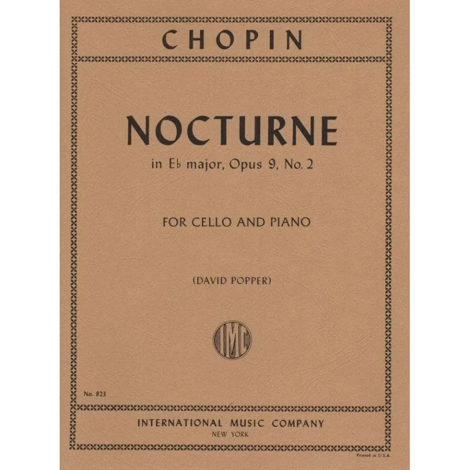 International Chopin Nocturne Es-Dur Noten Cello Klavier op.9