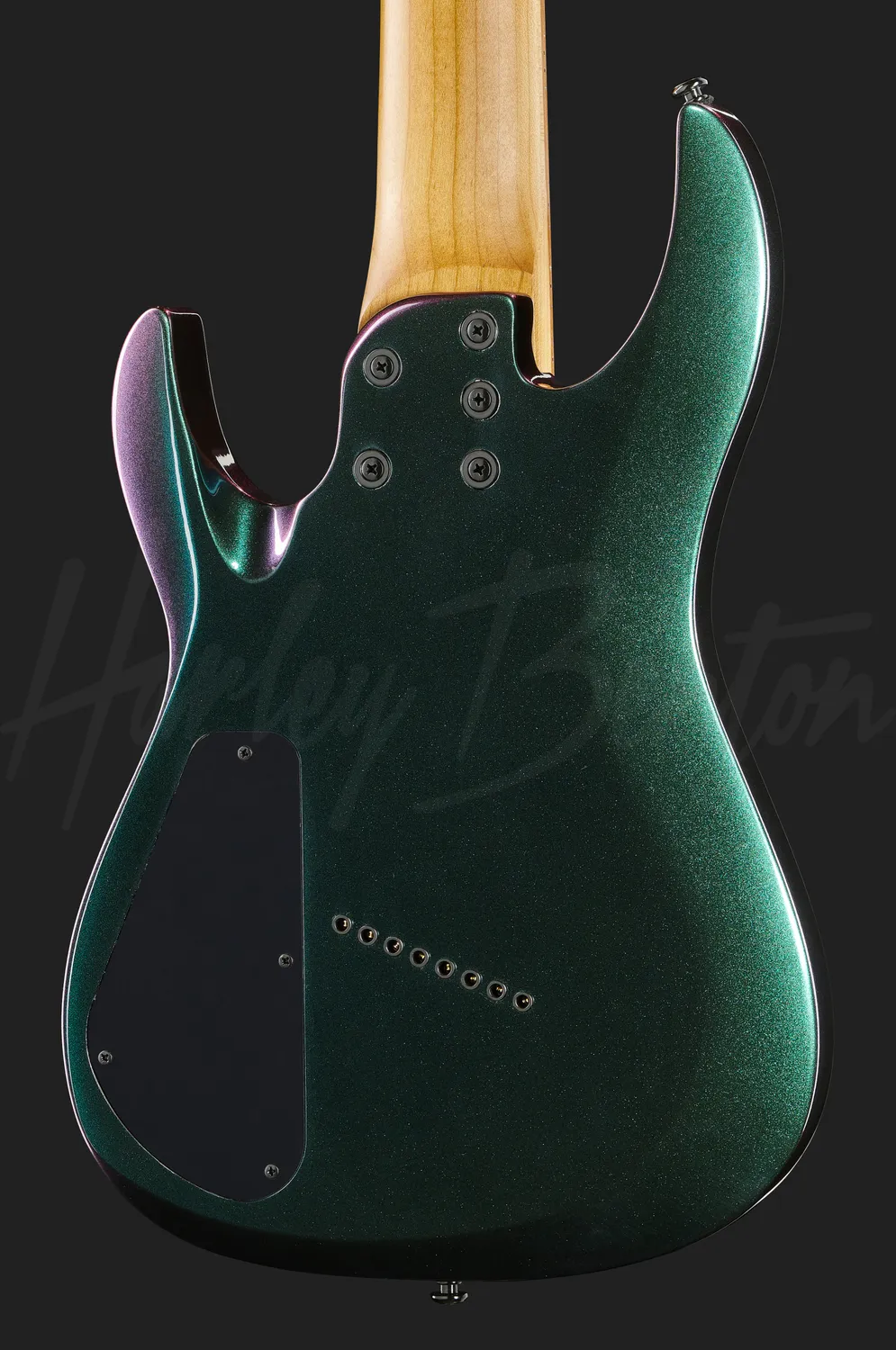 Harley Benton R-458FFB Roasted 8-Saiter Multiscale Flip-Flop Blue