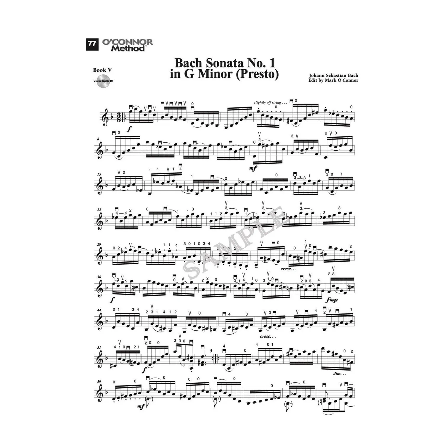 Shar O'Connor Violinschule Buch V Download Noten Advanced 21