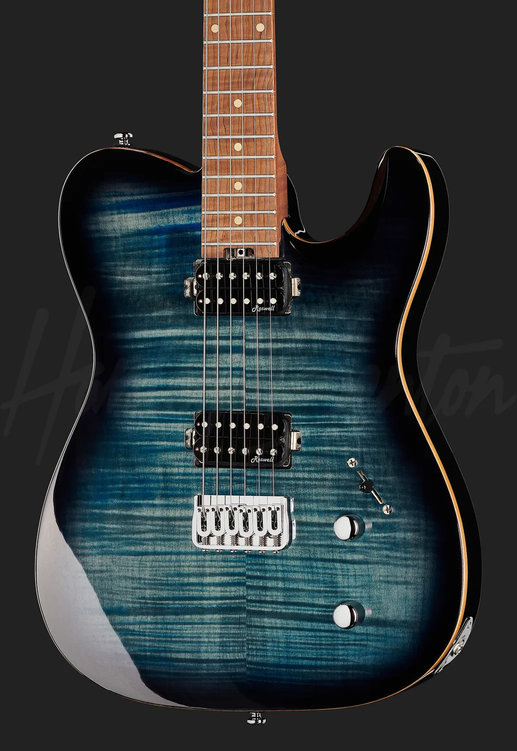 Harley Benton Fusion-T HH HT E-Gitarre Flame Blue Burst