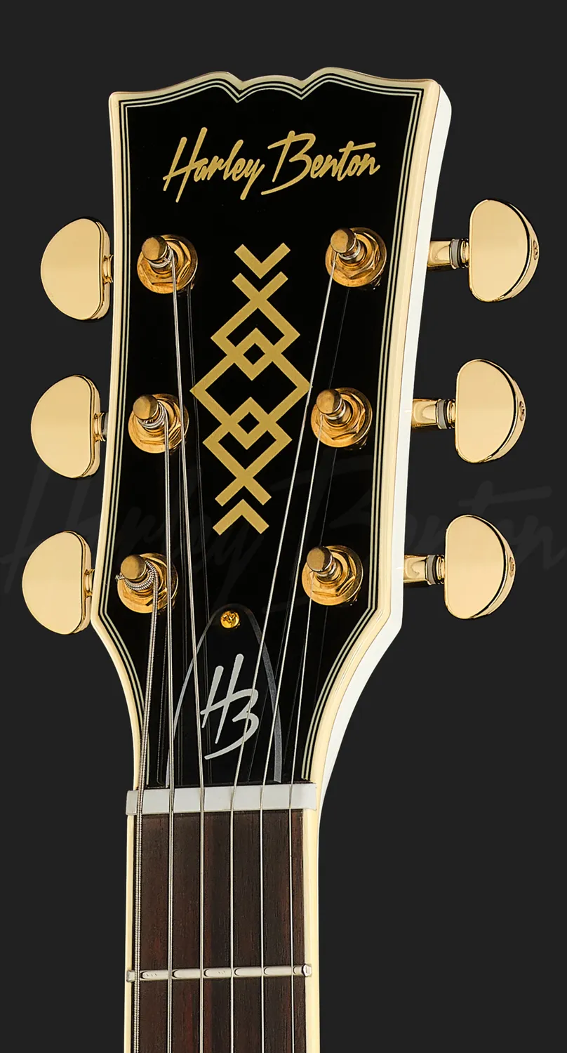 Harley Benton DC-Custom II E-Gitarre White Alnico