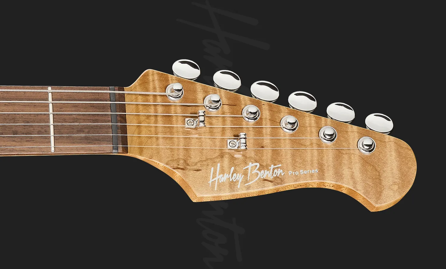 Harley Benton ST-Modern Plus HSS E-Gitarre Flame Blue Burst Edelstahl