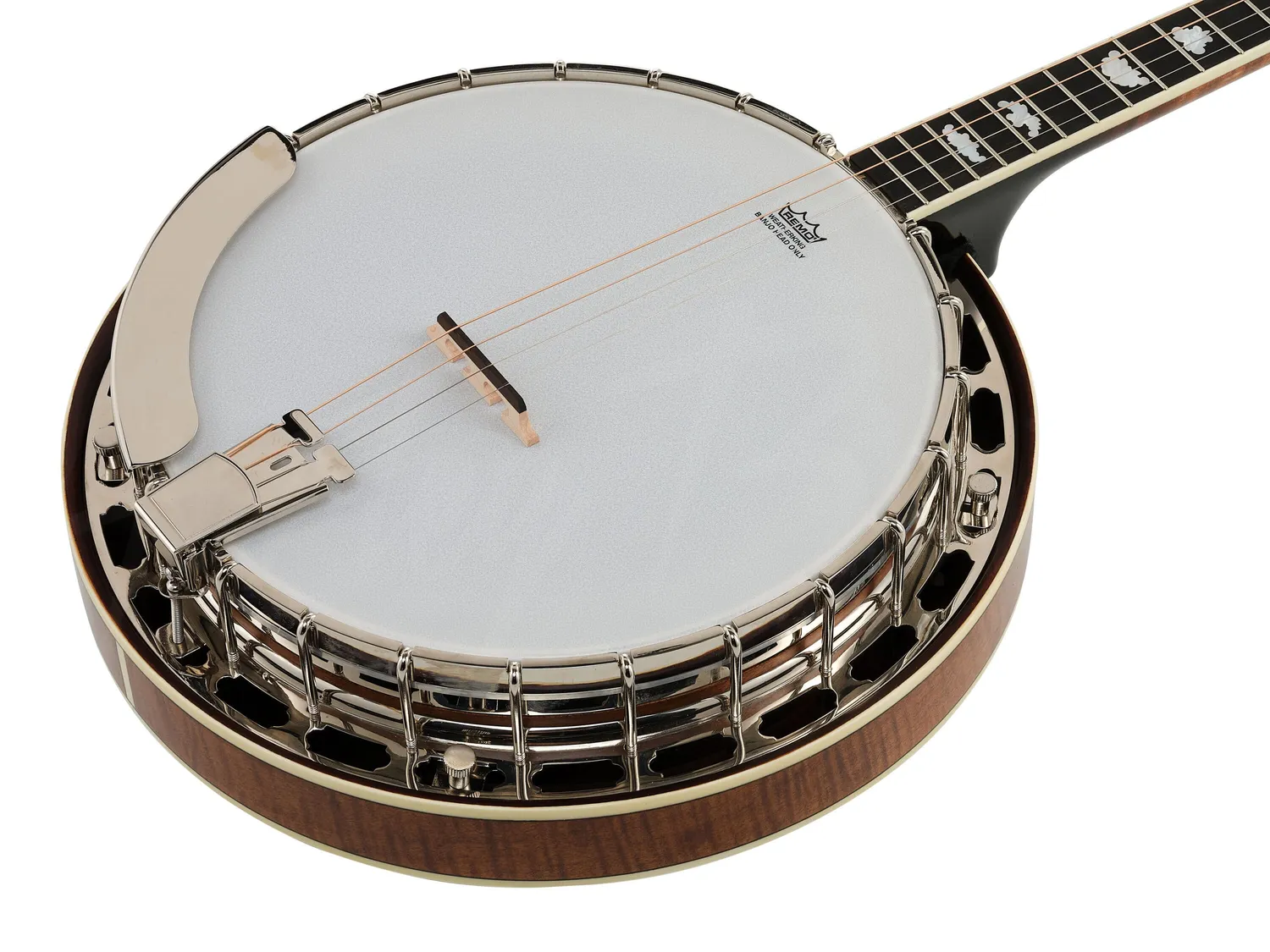 Harley Benton Bluegrass BJ-74Pro 4-Saiter Banjo Brown Burst mit Koffer
