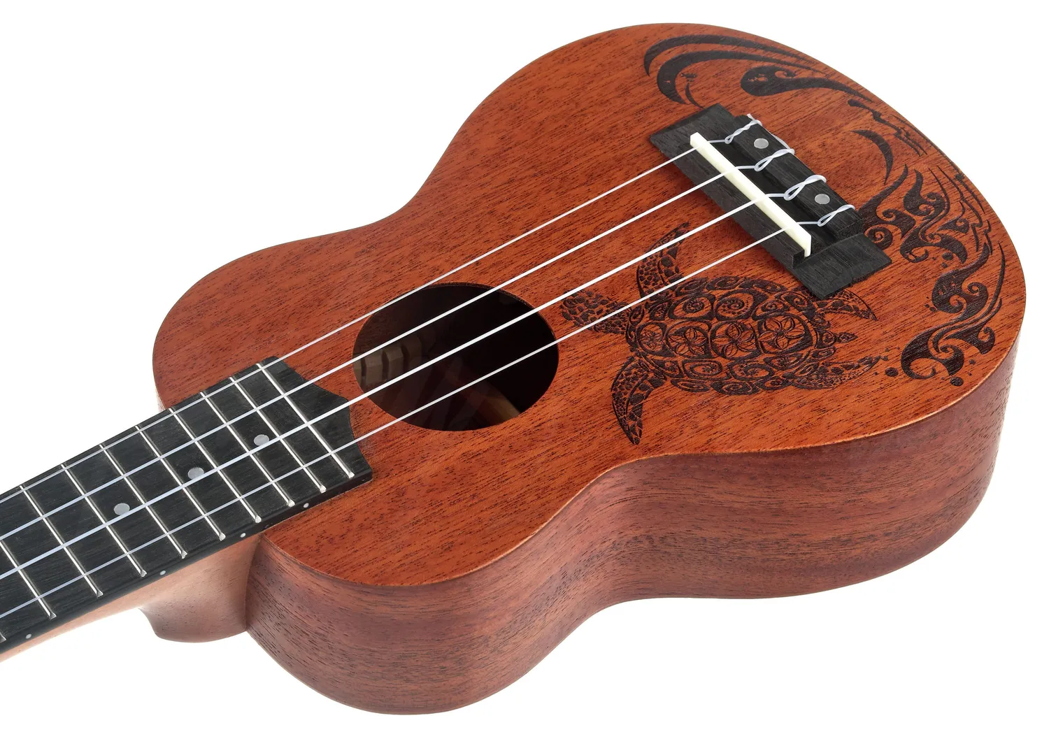 Harley Benton Kahuna-S Turtle Ukulele Sopran Mahagoni