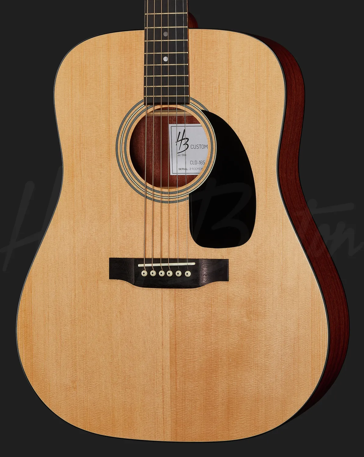 Harley Benton CLD-16S Westerngitarre Dreadnought massiv