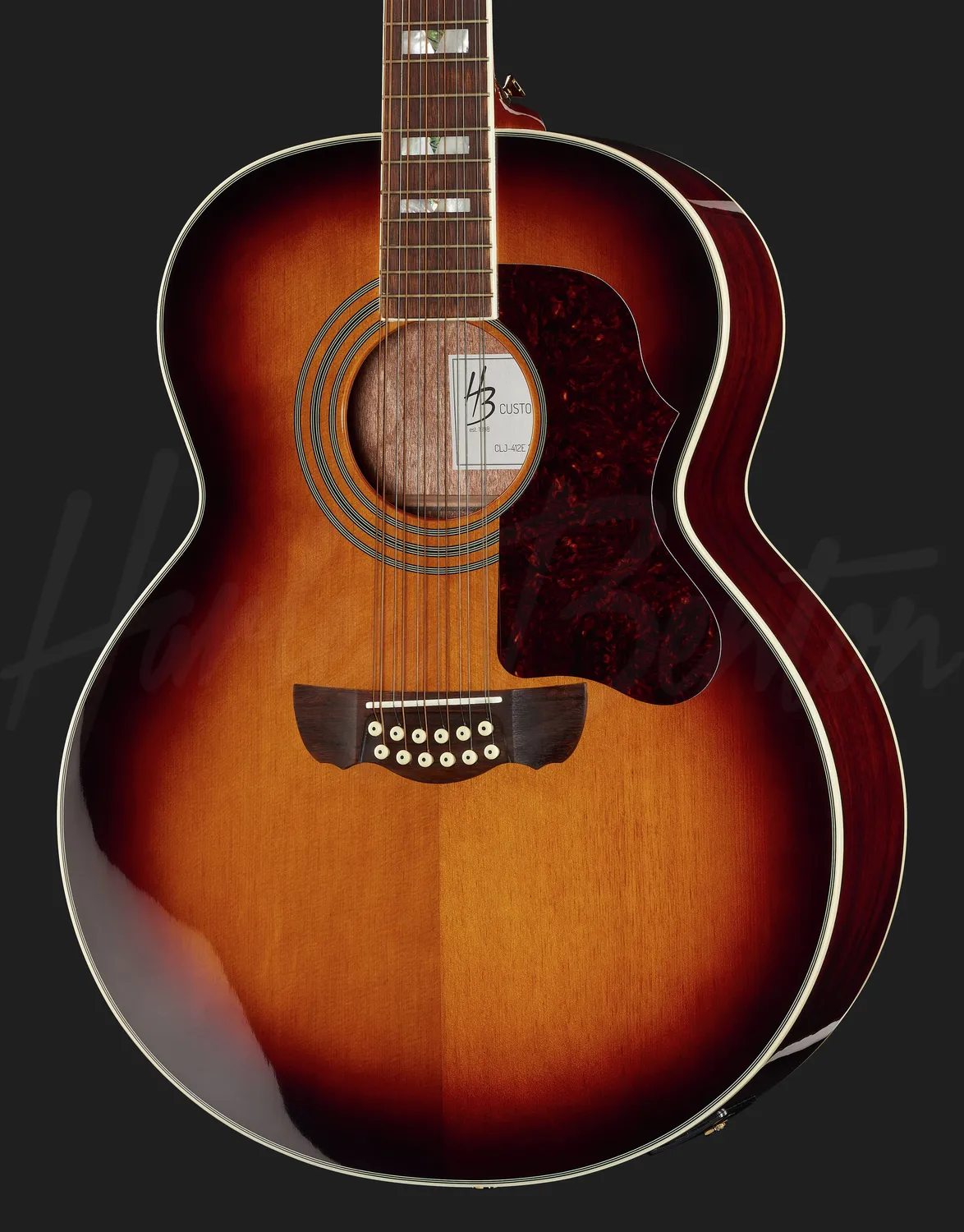 Harley Benton Custom Line CLJ-412E 12-Saiter Sunburst