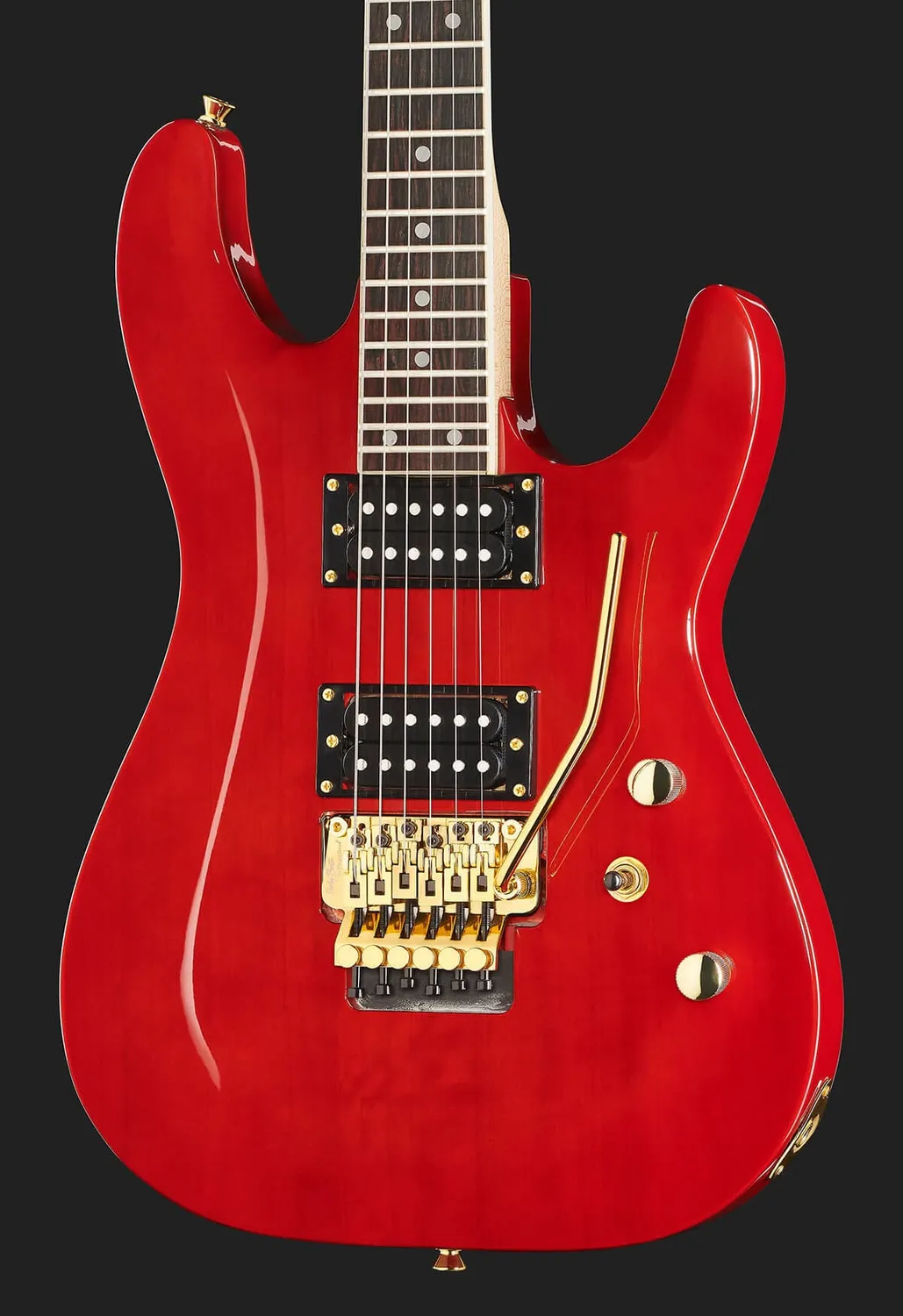 Harley Benton Rock S-620 TR E-Gitarre Floyd Rose Rot