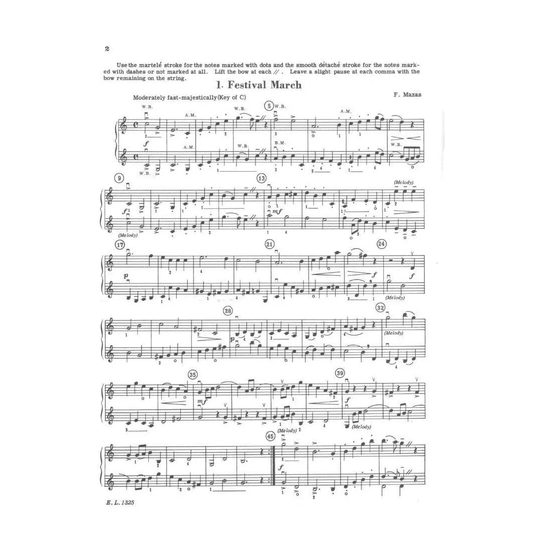 Belwin-Mills Beautiful Music Two Violins Vol.3 Noten Duo