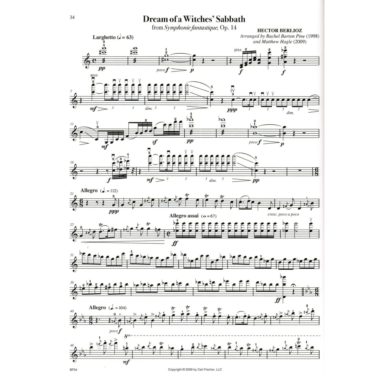 Carl Fischer Barton Pine Noten Violine solo Klavier 19 Stücke