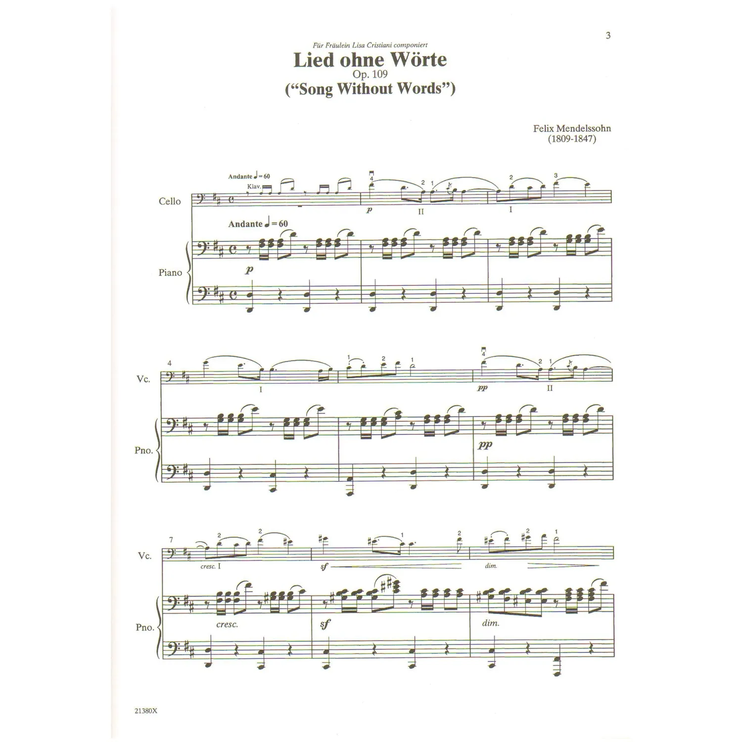 Shar Music Solos for Young Cellists Vol. 6 Noten Cello Klavier