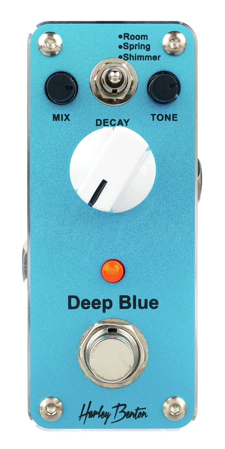 Harley Benton Standard MiniStomp Deep Blue Effektpedal Reverb