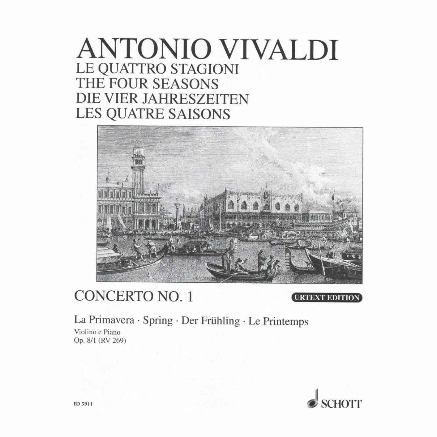 Vivaldi Frühling RV 269 Violine Klavier Noten Schott Urtext