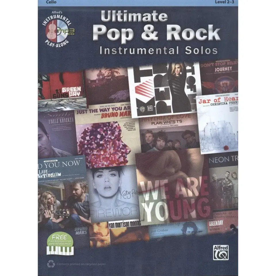 Alfred Ultimate Pop & Rock Cello Noten mit CD Level 2-3