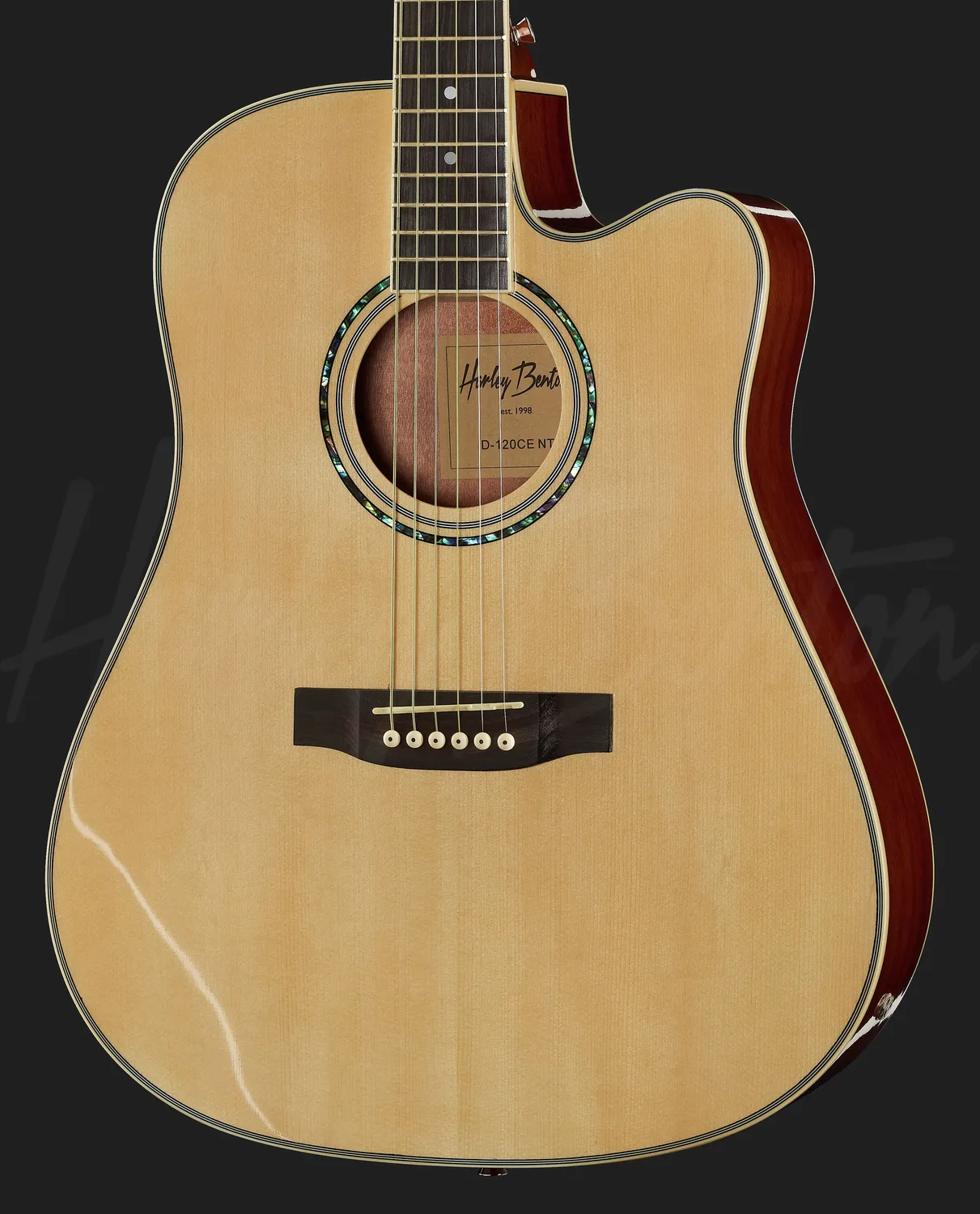 Harley Benton D-120CE NT E-Akustik-Gitarre Dreadnought